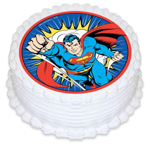 Superman Edible Icing Image - Click Image to Close